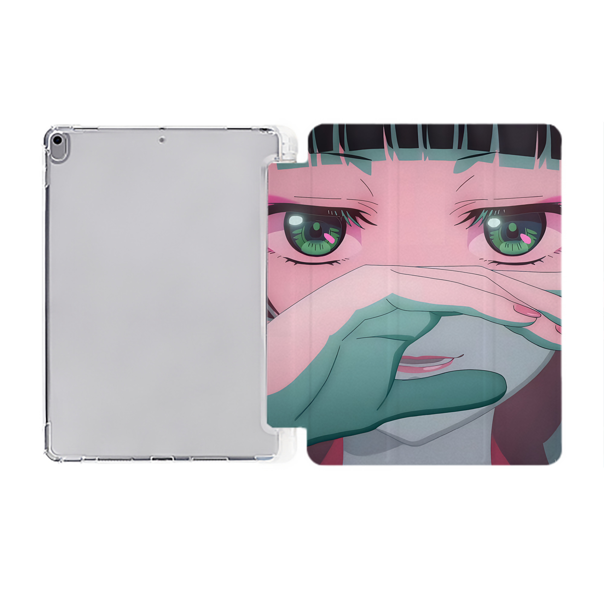 （画像用） 薬屋のひとりごと The Apothecary Diaries IPad ケース ペン収納付き 三つ折りスタンド PUレザー×シリコン 対応機種9.5/10.5/10.9インチ